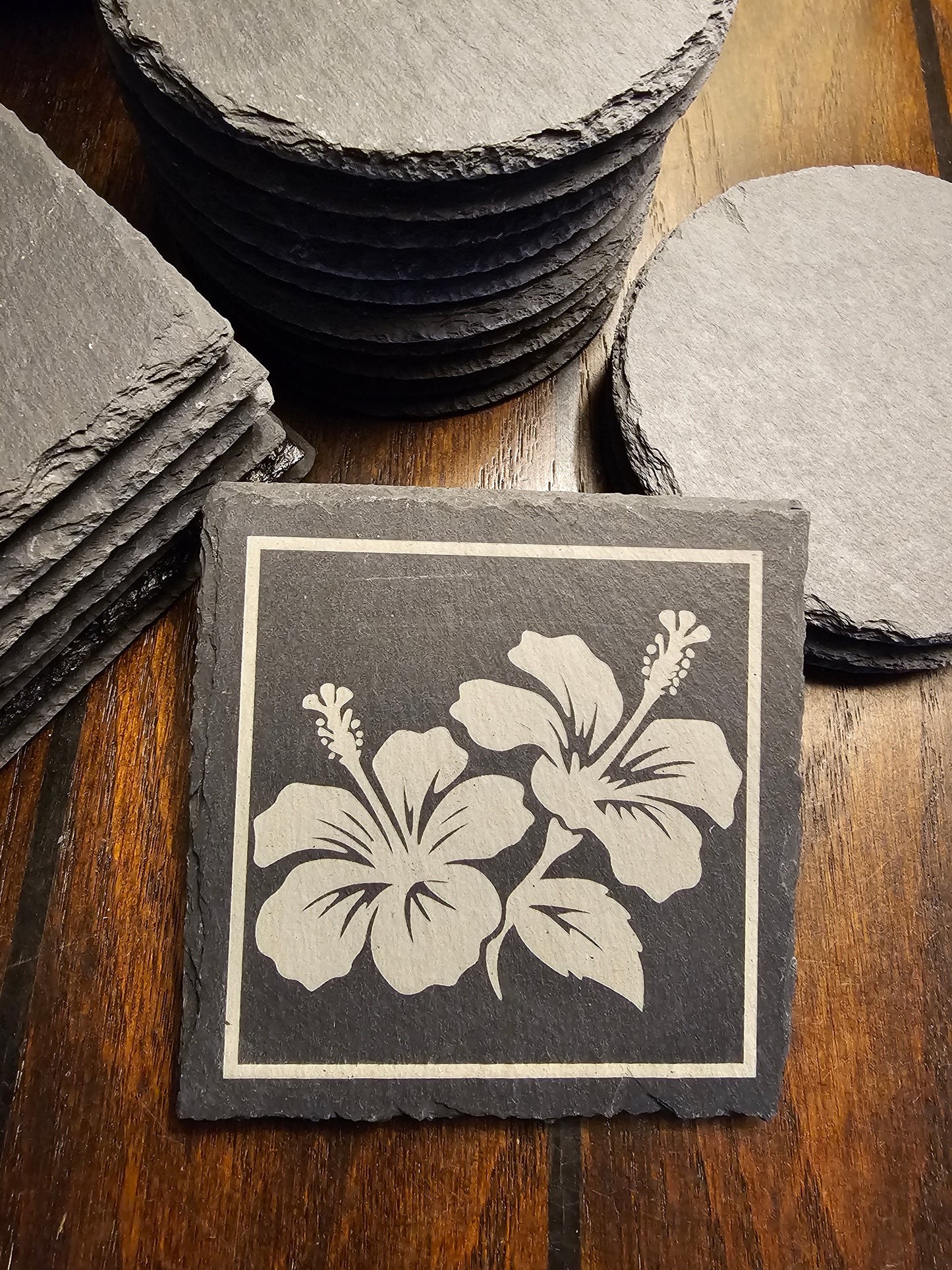 Hibiscus Dou square (4-pack)