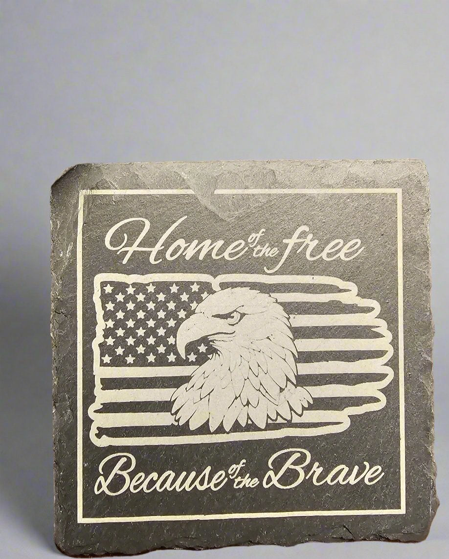 Home of the Free #1 square (4-pack)