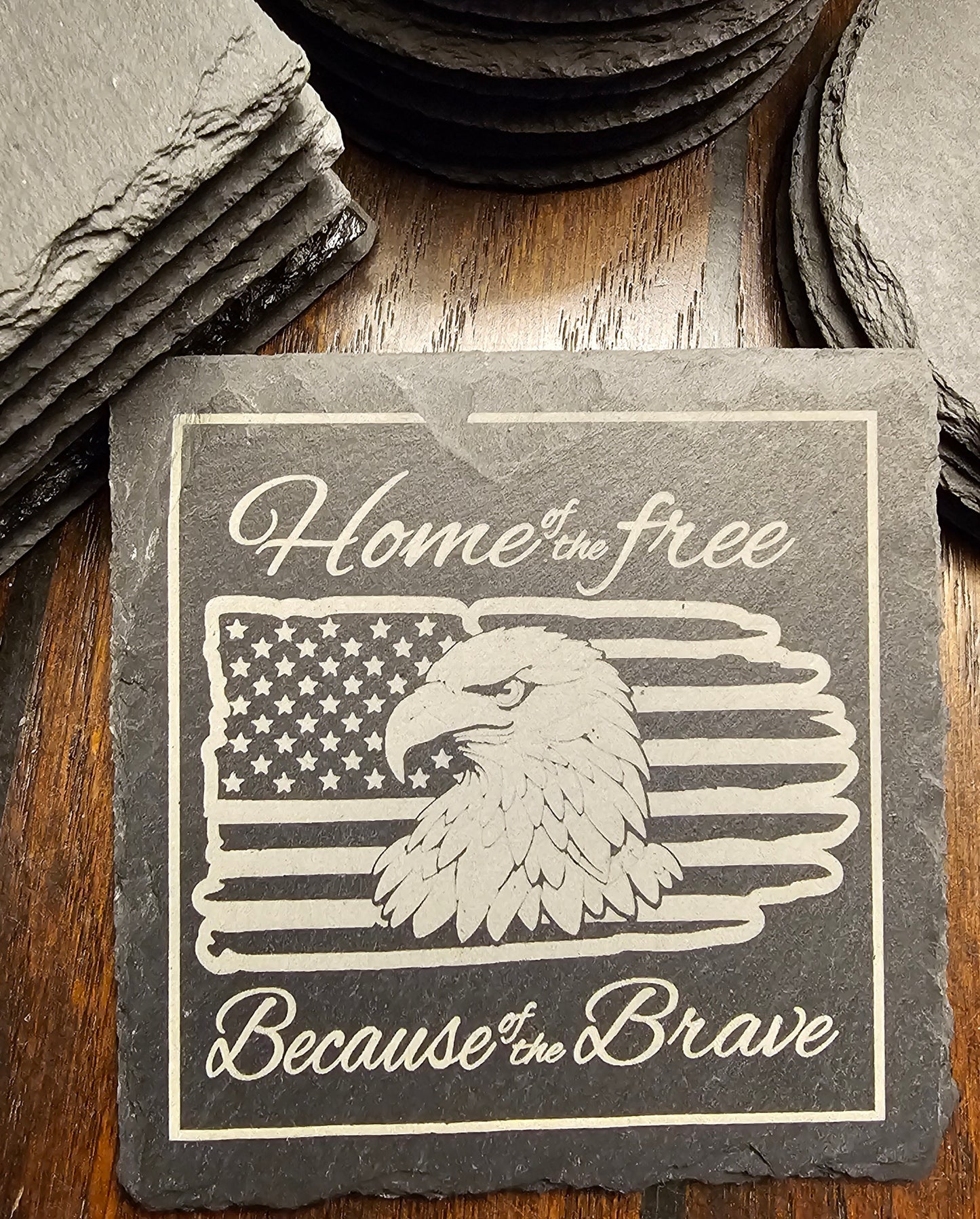 Home of the Free #1 square (4-pack)