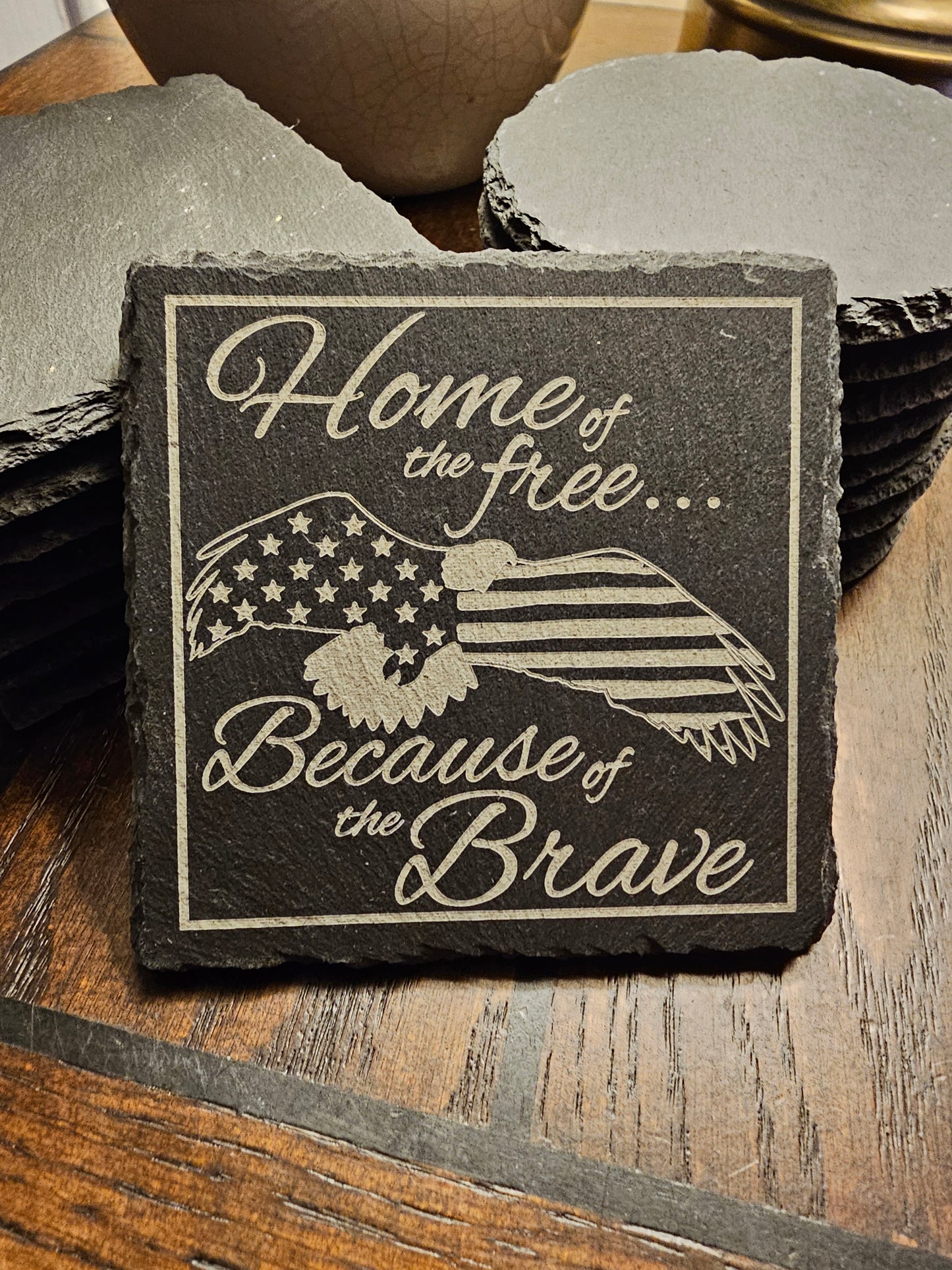 Home of the Free #2 square (4-pack)