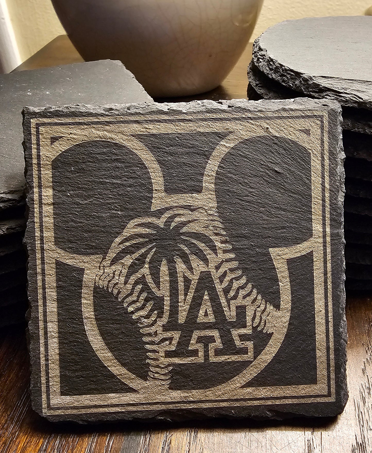 LA Baseball Ears square (4-pack)