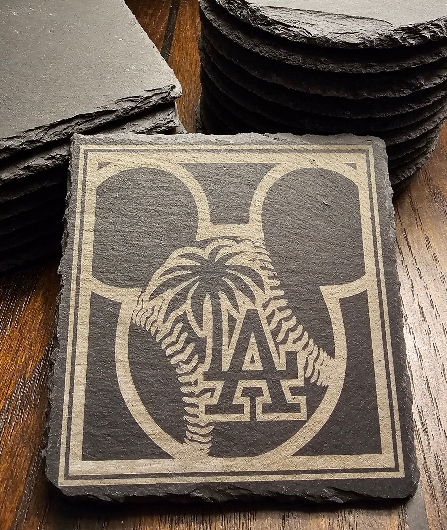 LA Baseball Ears square (4-pack)
