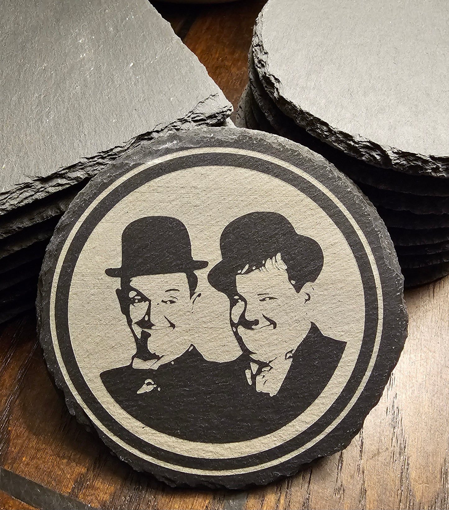 Laurel and Hardy round (4-pack)