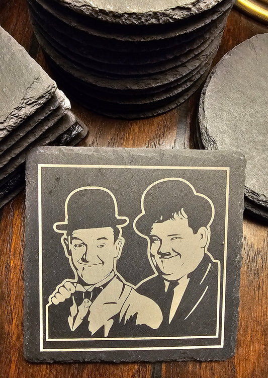 Laurel & Hardy square (4-pack)