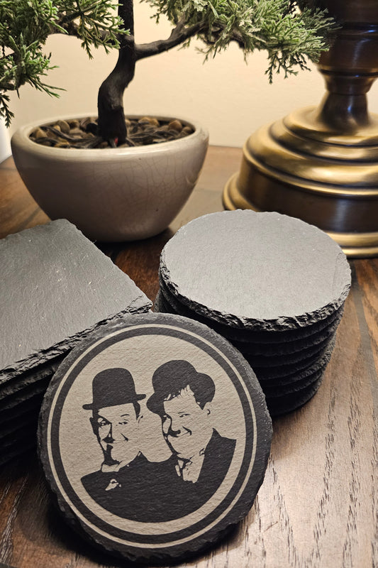 Laurel and Hardy round (4-pack)