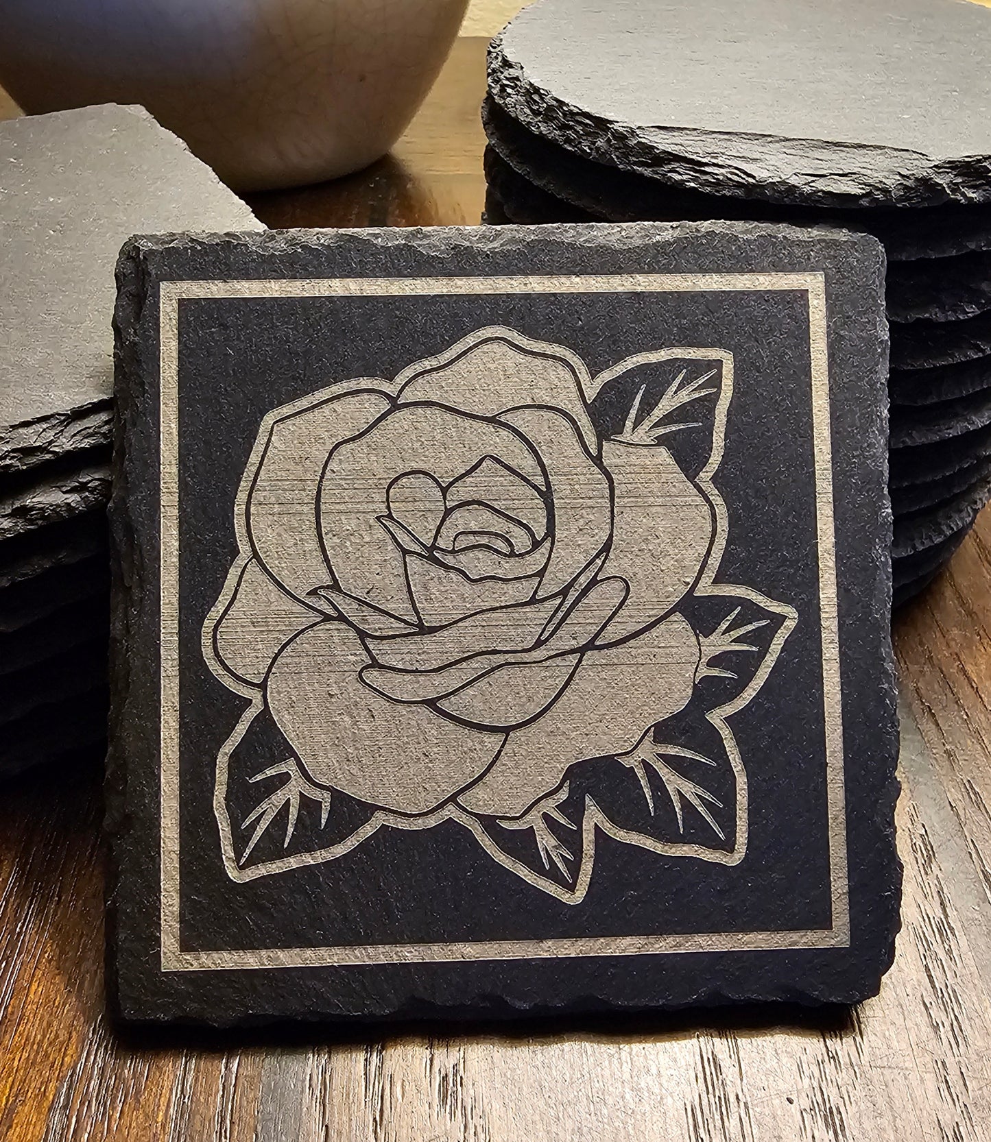 Rose Single #1 square (4-pack)